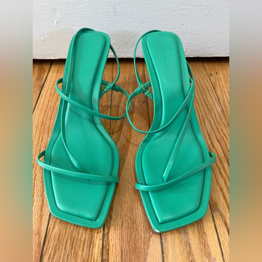 Steve Madden Green Strappy Sandals